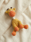 sunny giraffe knit dog toy for puppies and small dogs