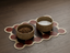 vintage style waterproof dog bowl mat