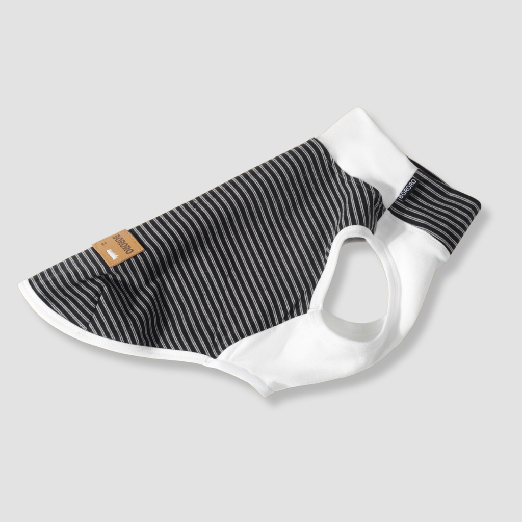 small breed striped dog tee shirt