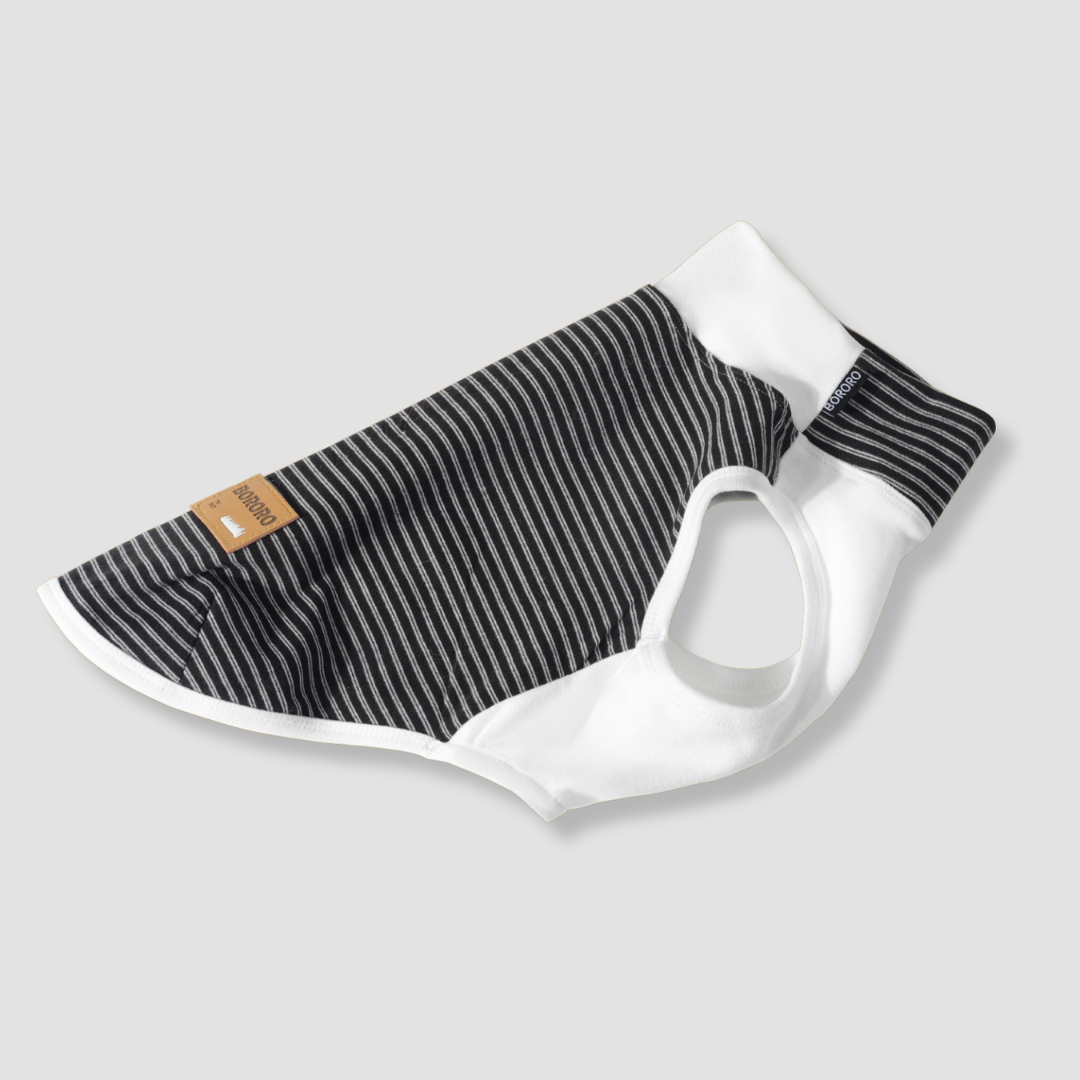 small breed striped dog tee shirt
