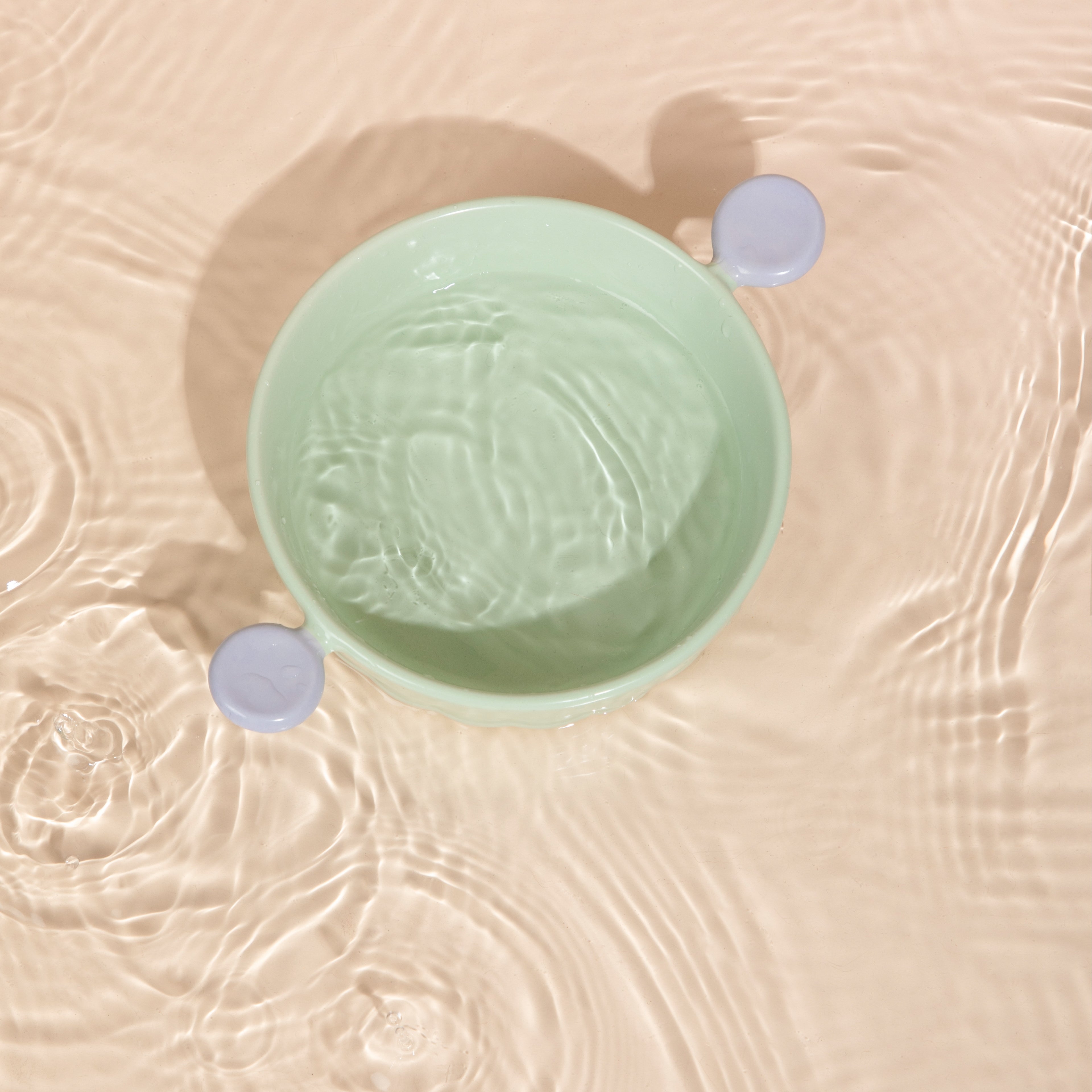 Mini Handle Ceramic Pet Bowl