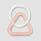 rubber loop rope dog toy for chewing and tugging