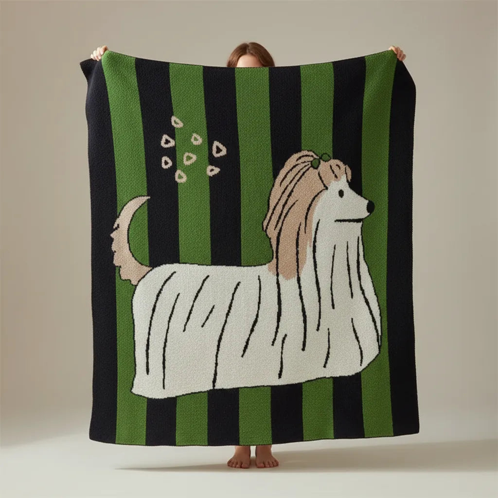 Hound & Stripes Throw Blanket Main image