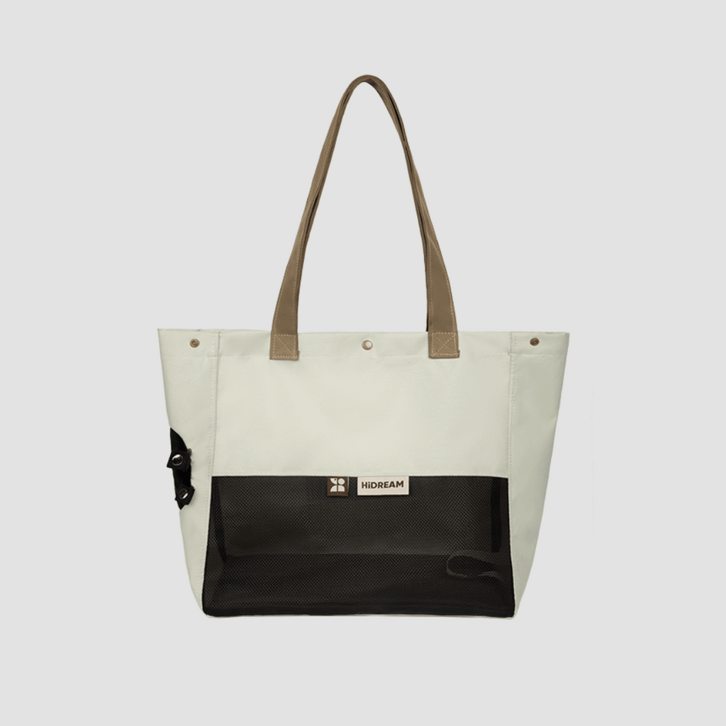 Colorblock Shoulder Carrier Tote