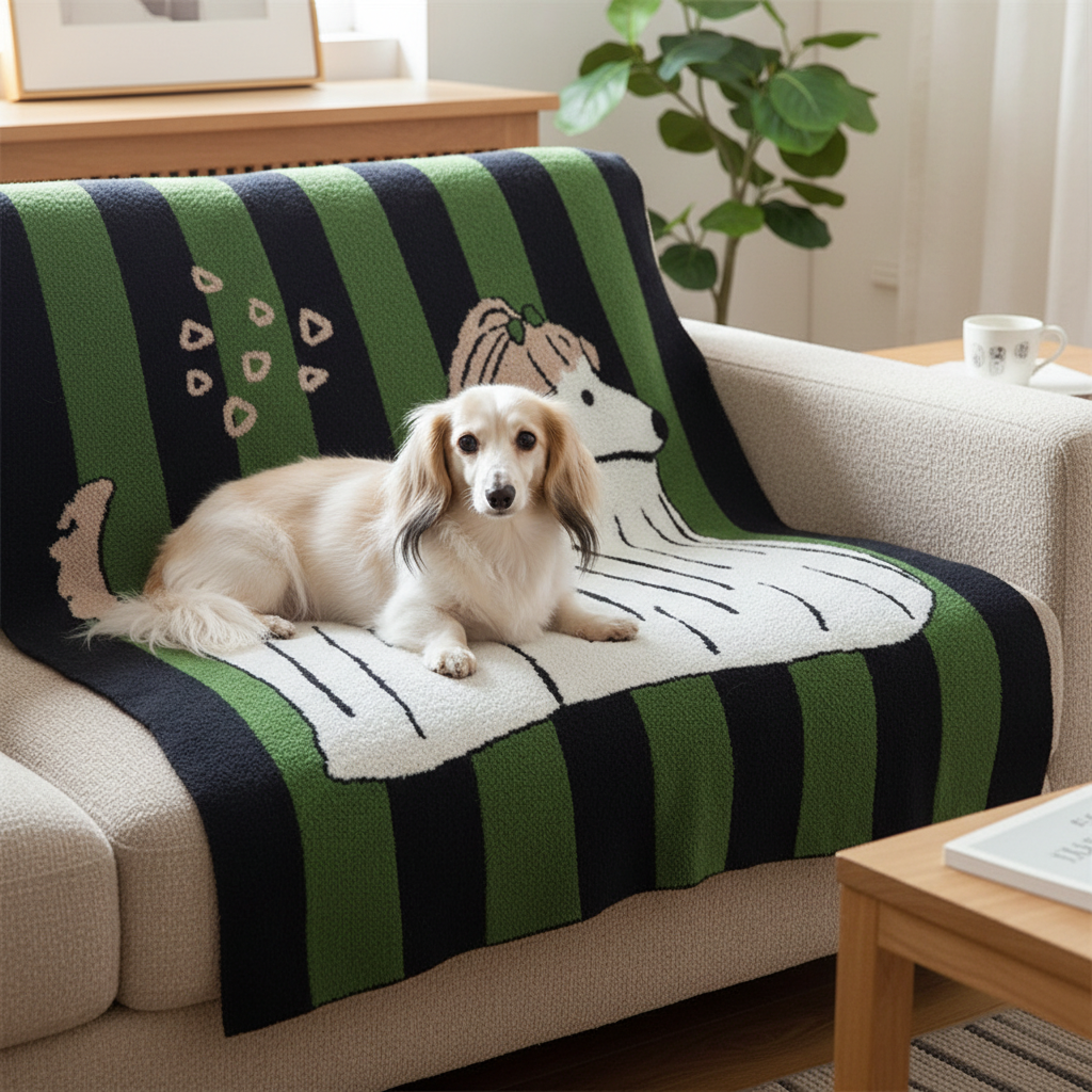 Hound & Stripes Throw Blanket