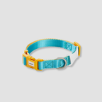 adjustable color block dog collar