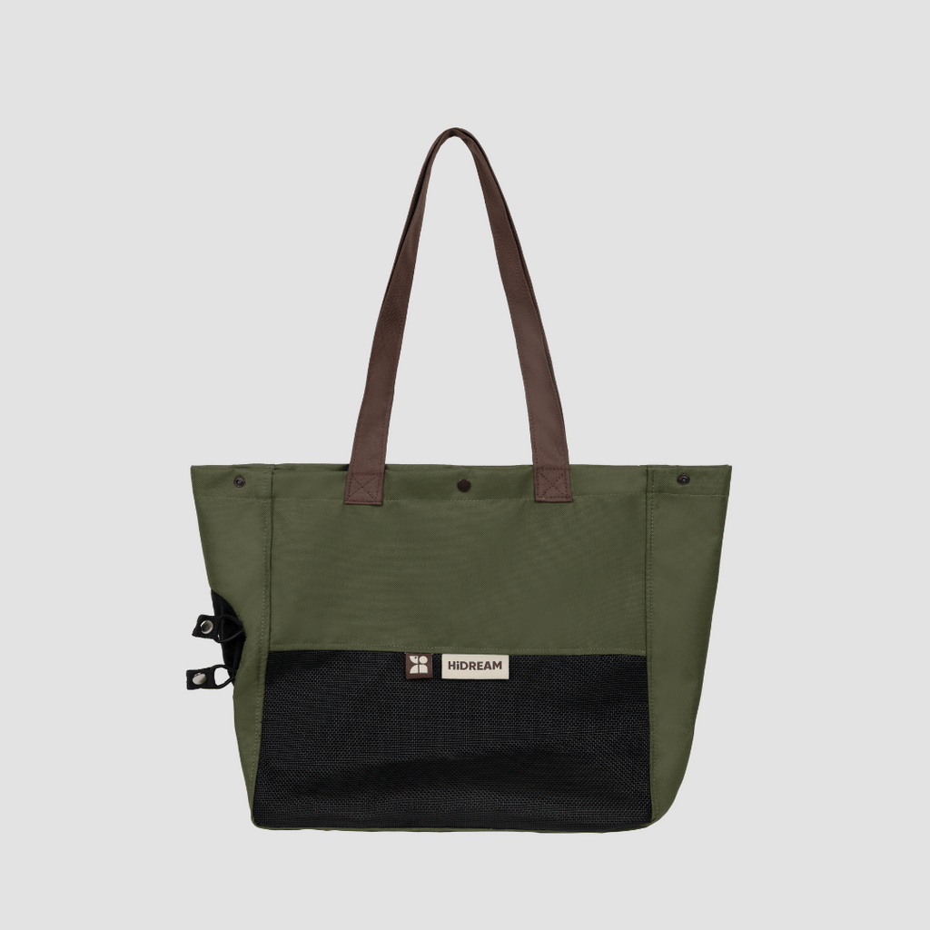 Colorblock Shoulder Carrier Tote