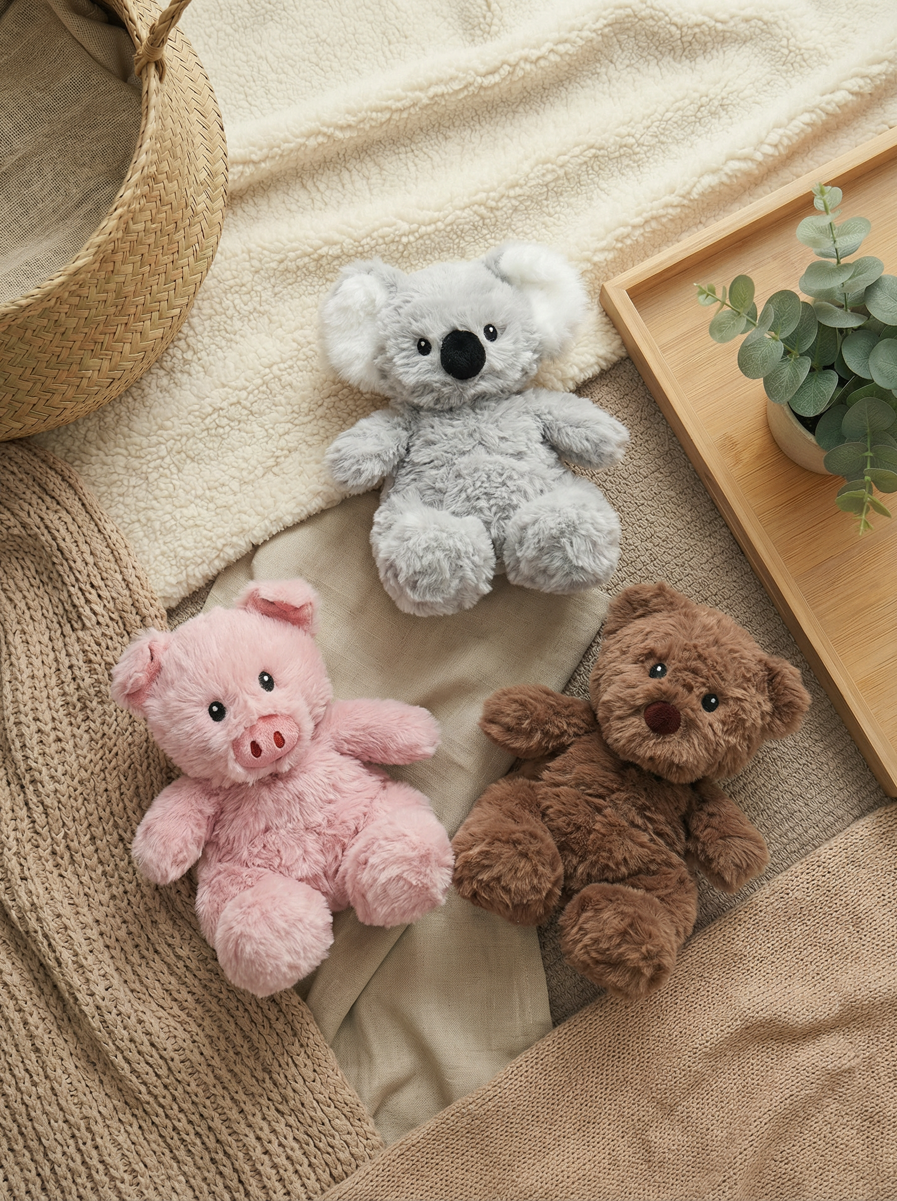 koala plush dog toy for puppies