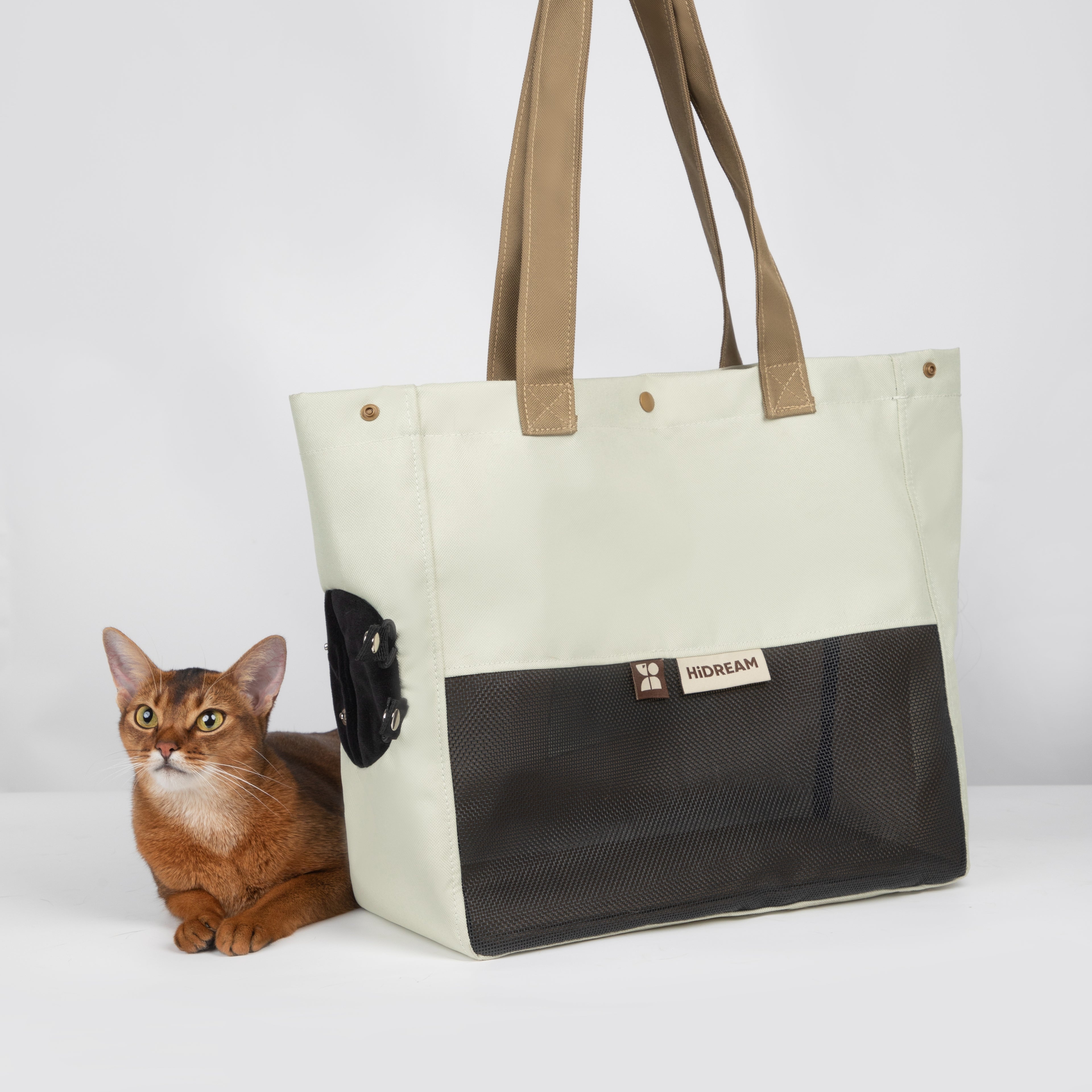 Colorblock Shoulder Carrier Tote
