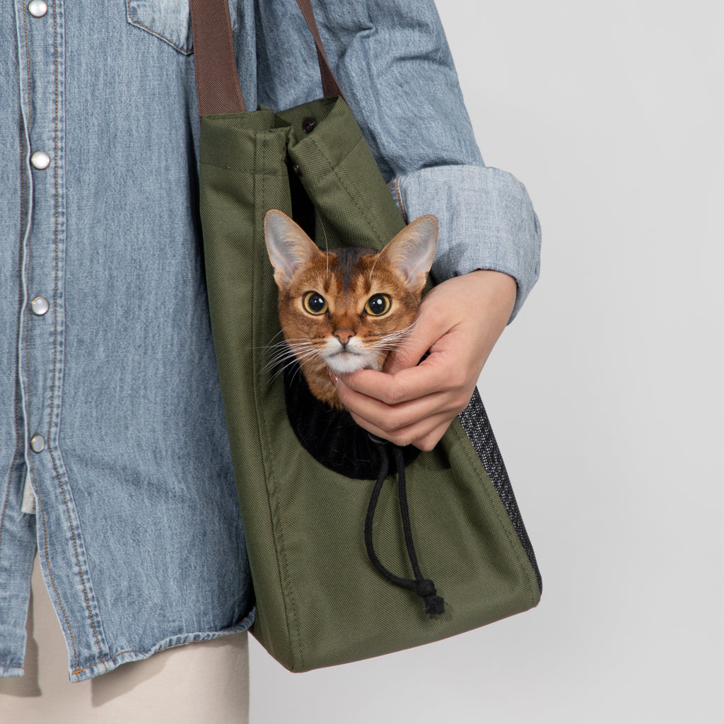 Colorblock Shoulder Carrier Tote