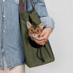 Colorblock Shoulder Carrier Tote