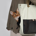 Colorblock Shoulder Carrier Tote