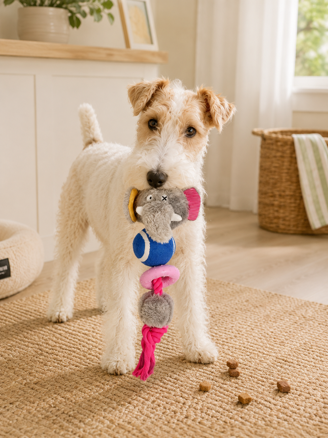 Elephant Plush Squeaky Dog Toy