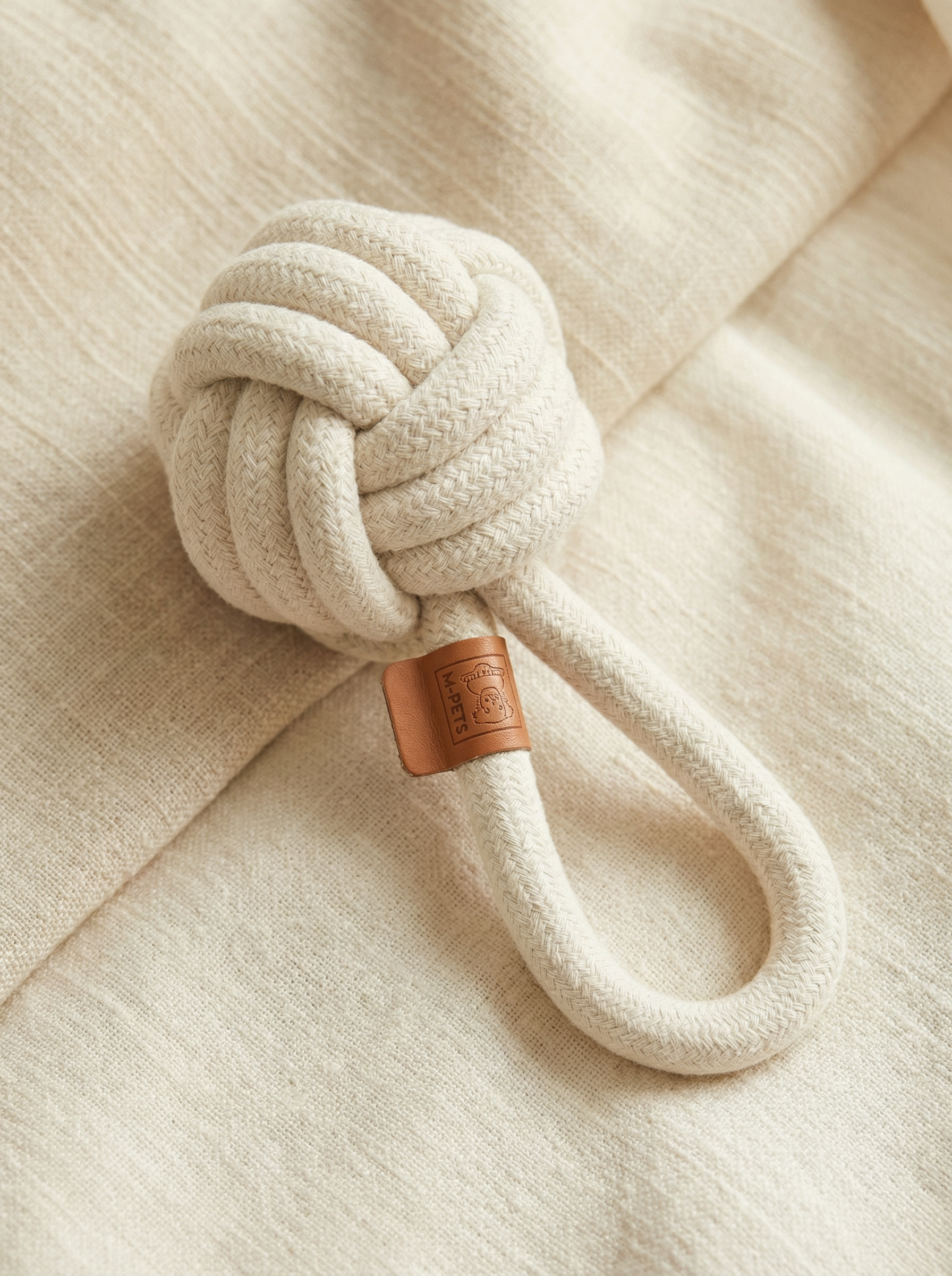 two piece cozy loop rope dog toy set