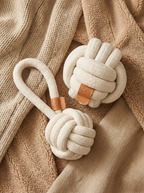 two piece cozy loop rope dog toy set