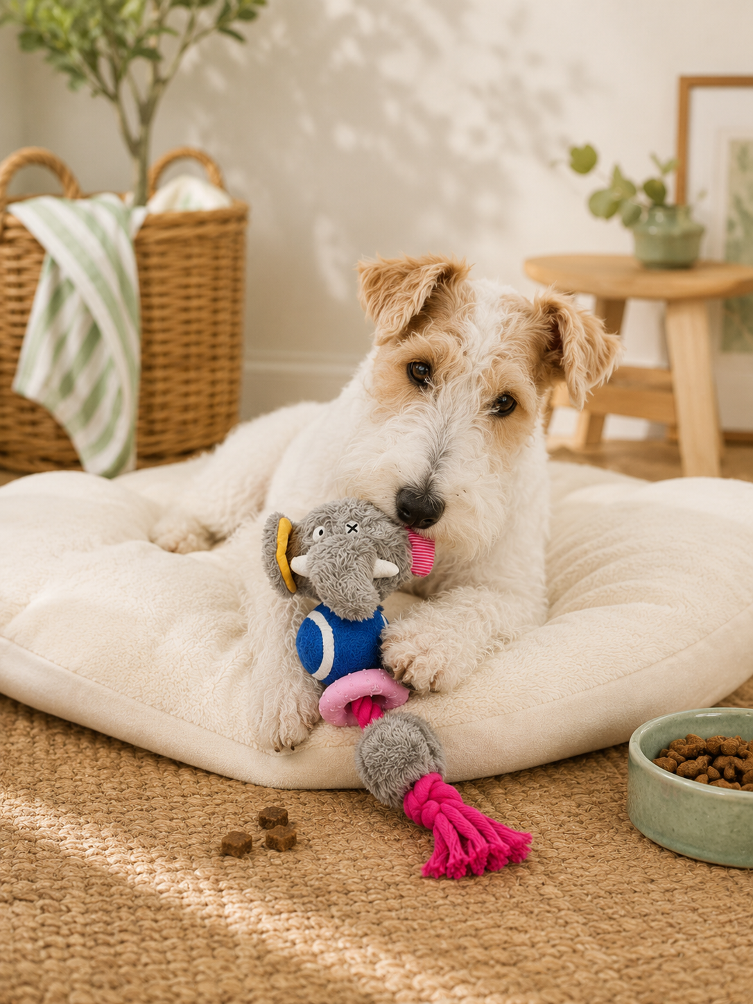Elephant Plush Squeaky Dog Toy Secondary image