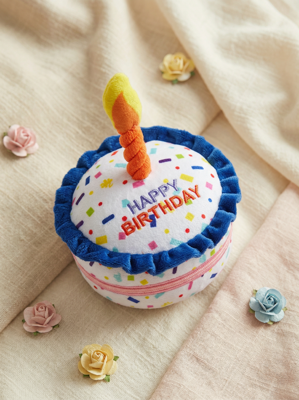 happy birthday dog toy kit with party themed toys