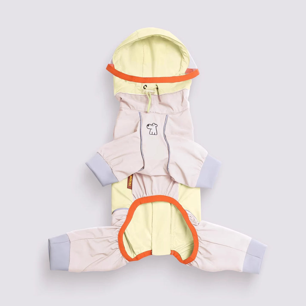 all weather waterproof dog rain jumpsuit